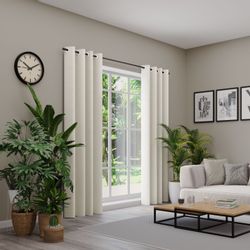 Neutex for you Vorhang "BELMONDO" Ösen 1 Stk. tlg. Uni mit samtiger Oberflä günstig online kaufen