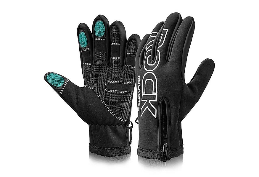 ROCKBROS Fahrradhandschuhe Winter Touchscreen Laufhandschuhe Winddicht Warm günstig online kaufen