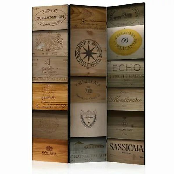 artgeist Paravent Old Vineyard [Room Dividers] grau-kombi Gr. 135 x 172 günstig online kaufen