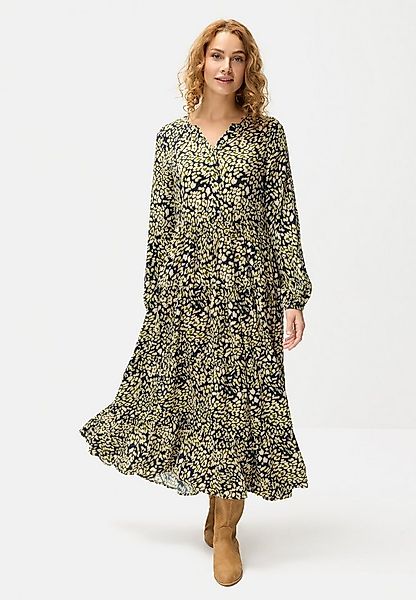 LASCANA Maxikleid mit Leoprint und Volants, Volantkleid günstig online kaufen