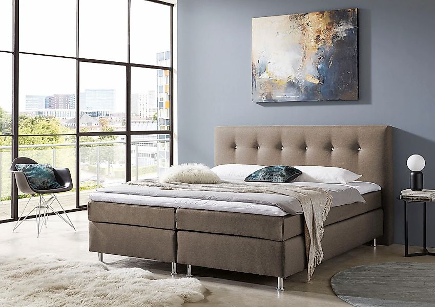 Westfalia Schlafkomfort Boxspringbett mit Topper günstig online kaufen