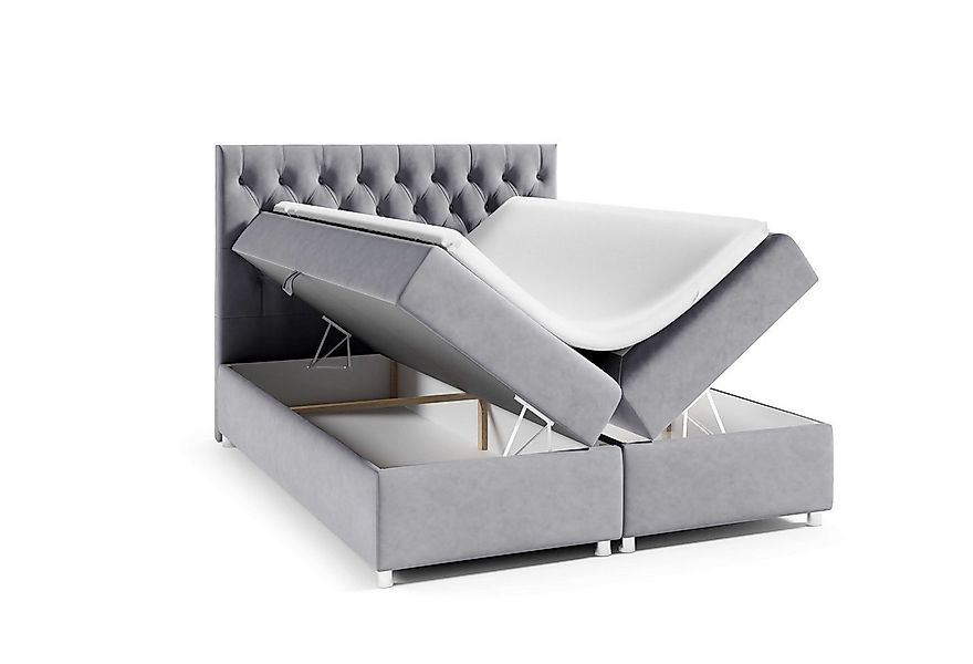 Best for Home Boxspringbett mit Bettkasten Doppelbett K14 Bonellfederkern i günstig online kaufen