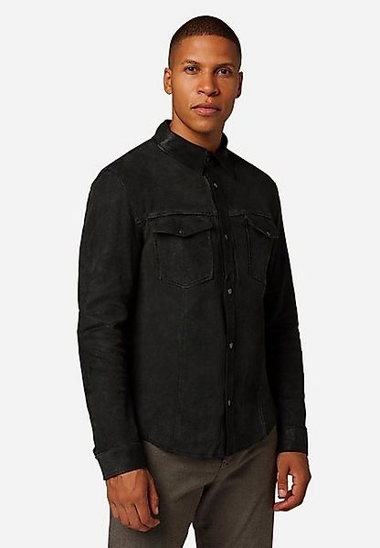 RICANO 2-in-1-Langarmshirt Reverse Shirt Wendbares Lederhemd - beidseitig t günstig online kaufen
