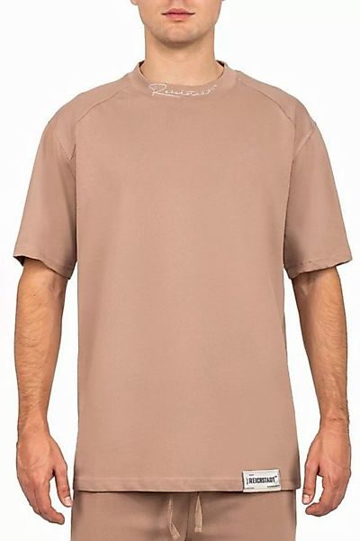 Reichstadt Oversize-Shirt Casual Kurzarm T-shirt 23RS041 Warm Brown M mit S günstig online kaufen