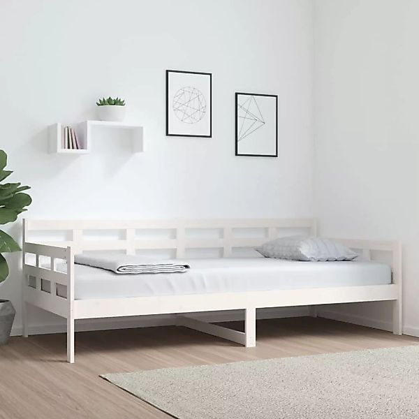 Vidaxl Tagesbett Weiß Massivholz Kiefer 90x200 Cm günstig online kaufen