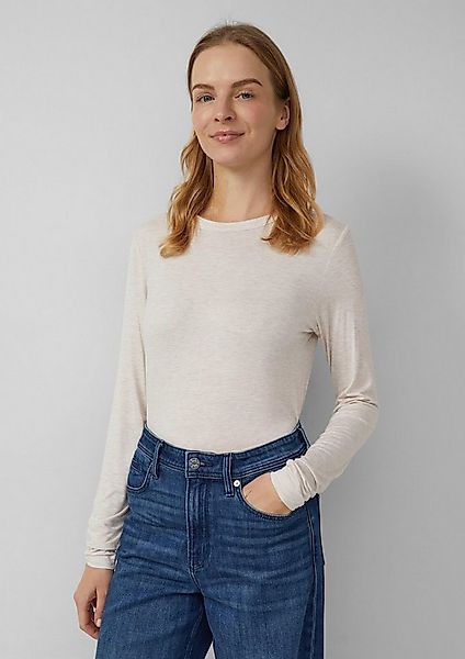 s.Oliver Langarmshirt T-Shirt Feines Longsleeve aus Viskosestretch im Slim günstig online kaufen