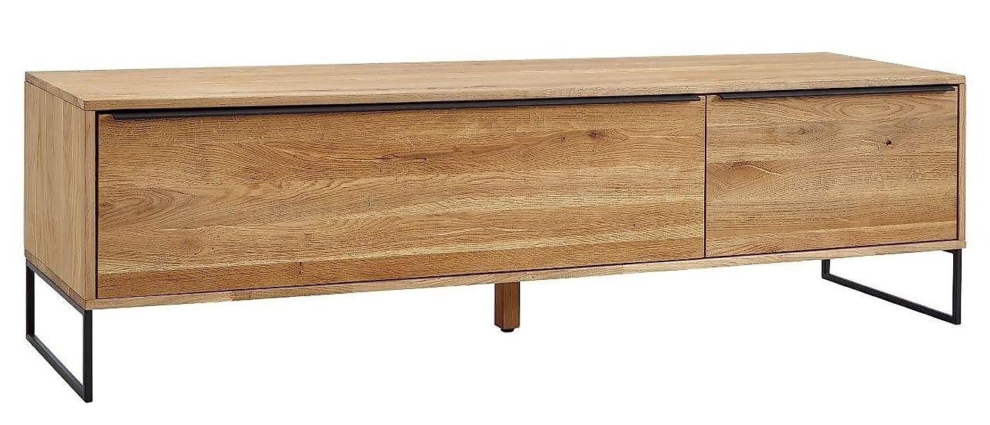 FURNARO Lowboard MONZARA, Wildeiche massiv natur günstig online kaufen