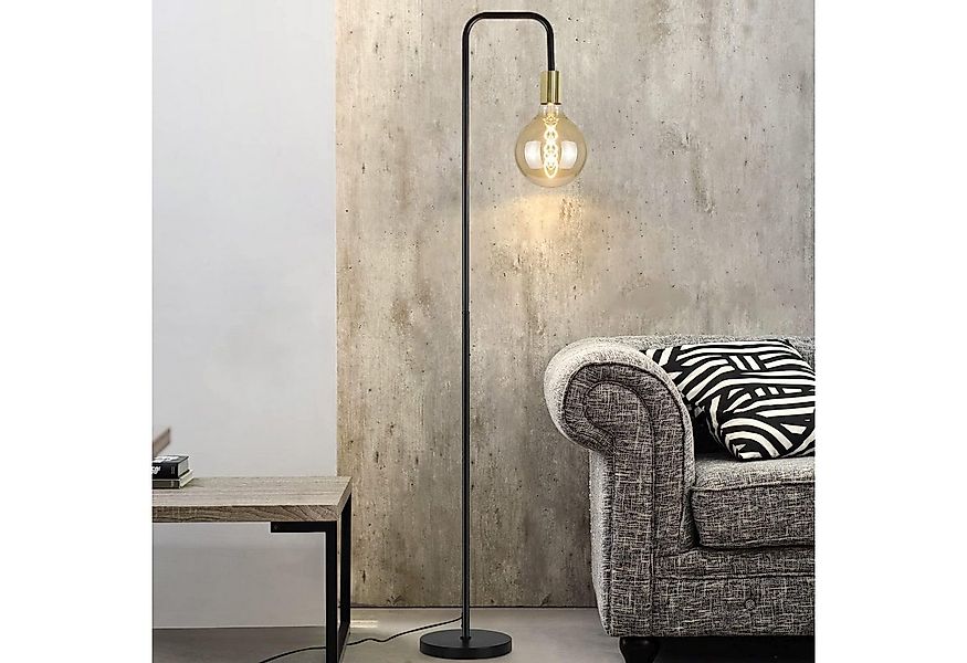 Nettlife Stehlampe Stehlampe Schwarz mit Fußschalter 1xE27, LED wechselbar, günstig online kaufen