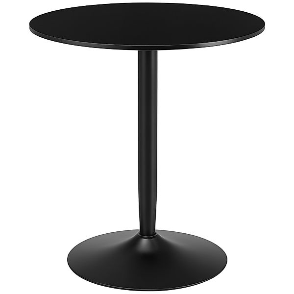 HOMCOM Esstisch für 2 Personen mit Stahlbeinen Rutschfest Ø70 x 75 cm Schwa günstig online kaufen