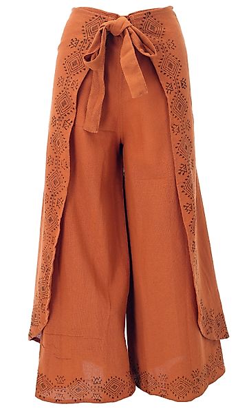 Guru-Shop Relaxhose Palazzohose, langer Boho Hosenrock, günstig online kaufen