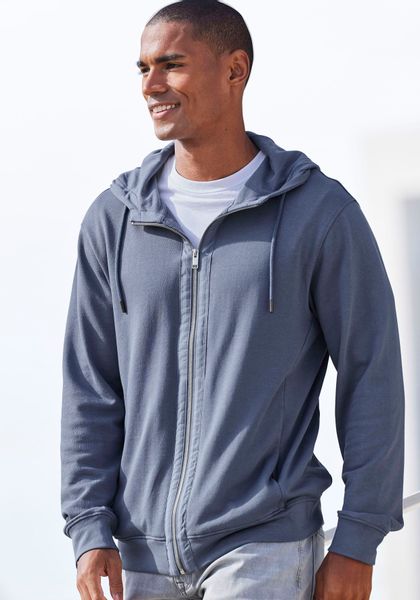 AUTHENTIC LE JOGGER Kapuzensweatjacke Sweatjacke mit Eingrifftaschen aus Ba günstig online kaufen