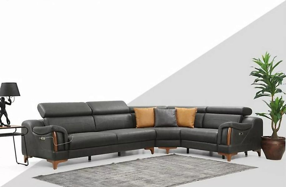 JVmoebel Ecksofa Ecksofa L-Form Sofa Couch Design Polster Modern Textil Möb günstig online kaufen
