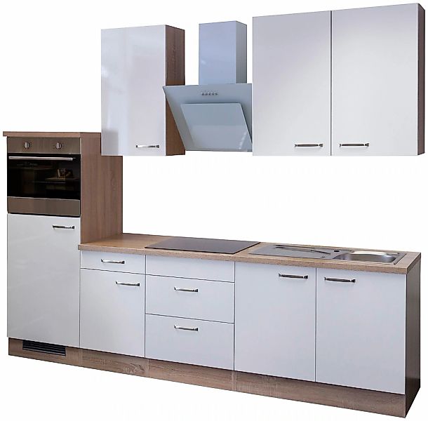 Flex-Well Küchenzeile "Florenz", mit E-Geräten, Gesamtbreite 270 cm günstig online kaufen