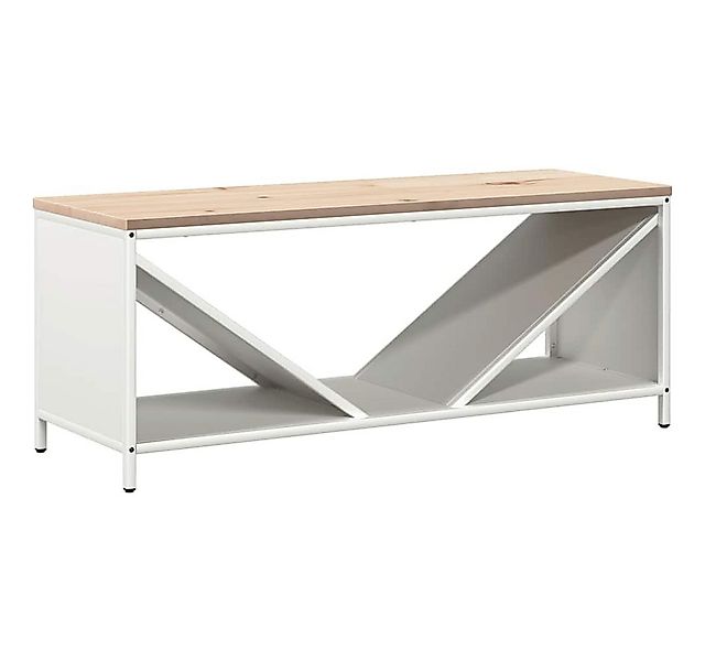 vidaXL Kaminholzregal Brennholzregal mit Holzplatte Weiß 100,5x35,5x40 cm günstig online kaufen