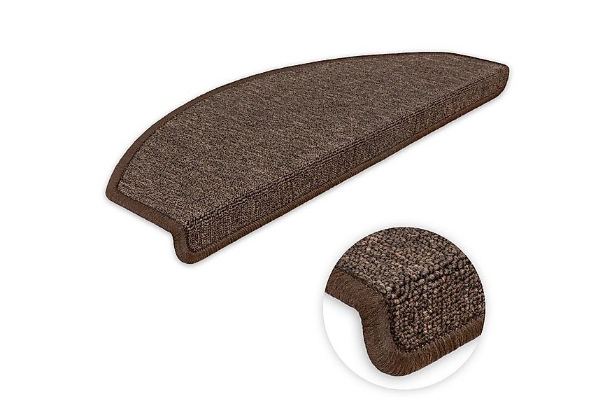 Metzker® Stufenmatte Stufenmatten Ariston Halbrund 65x24cm Trittfläche Kaff günstig online kaufen