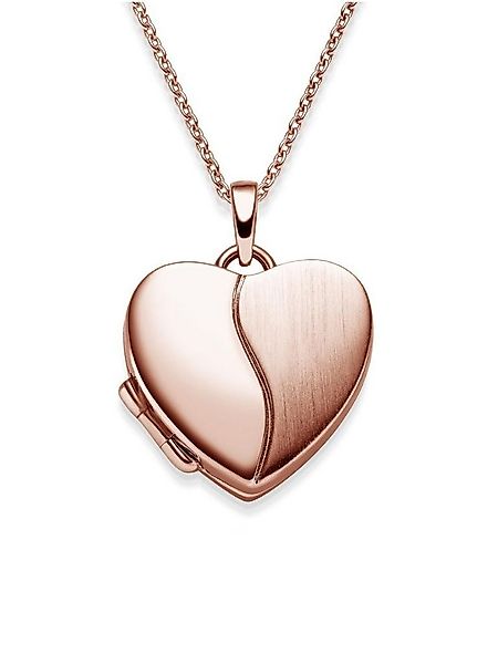 Amoonic Amulett Herz Medaillon zum Öffnen für Bilder Silber 925 Herzkette A günstig online kaufen