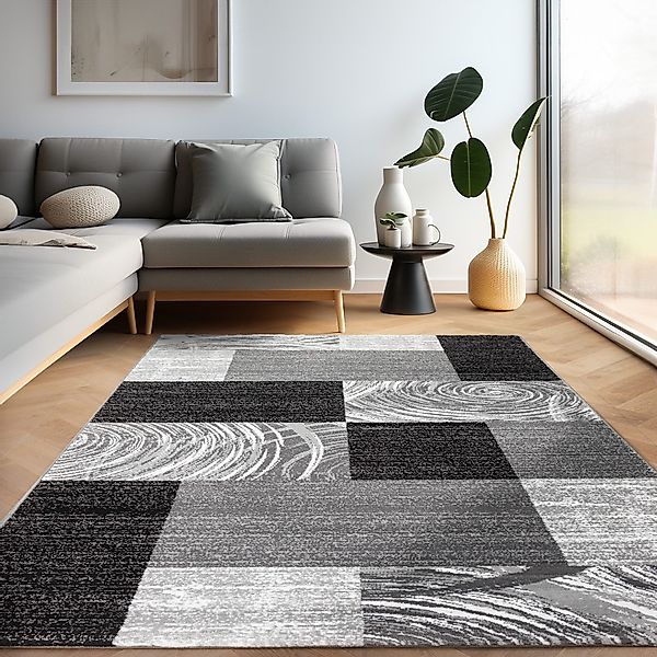 Carpettex Designteppich Abstrakt Kariert Design, Läufer, günstig online kaufen