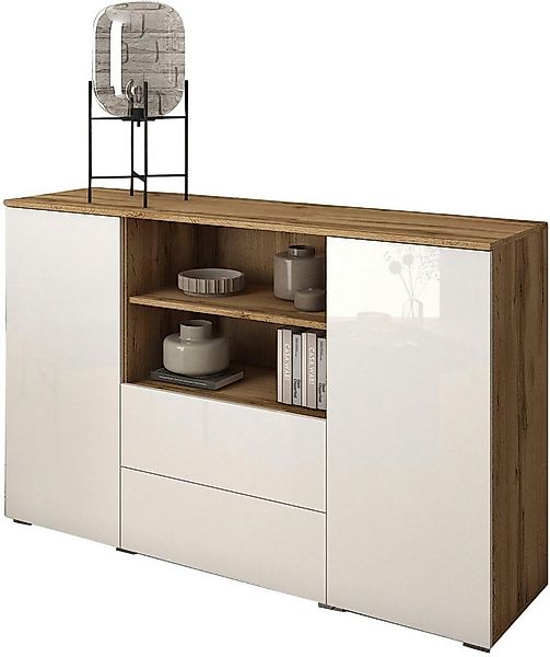 INOSIGN Sideboard PARIS (1 St), Moderne 140cm breite grifflose Kommode, vie günstig online kaufen