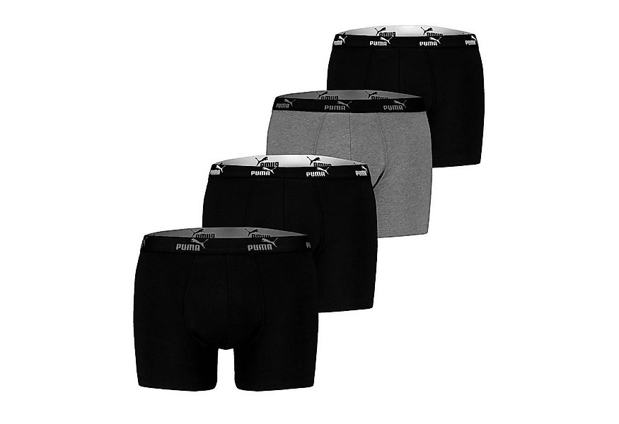 PUMA BODYWEAR Boxershorts Everyday (Mehrpack, 4-St., Set) Webgummibund, Log günstig online kaufen