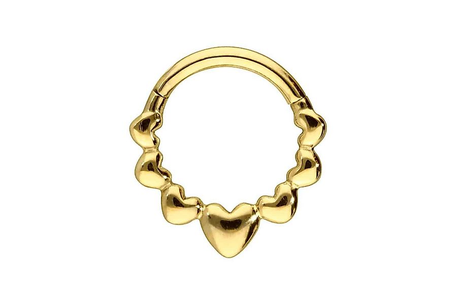 PIERCINGLINE Nasenpiercing Titan Segmentring Clicker HERZEN Ohrpiercing Sep günstig online kaufen