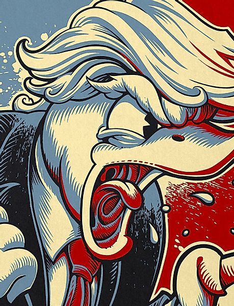 style3 T-Shirt Der Donald vereinigte staaten günstig online kaufen