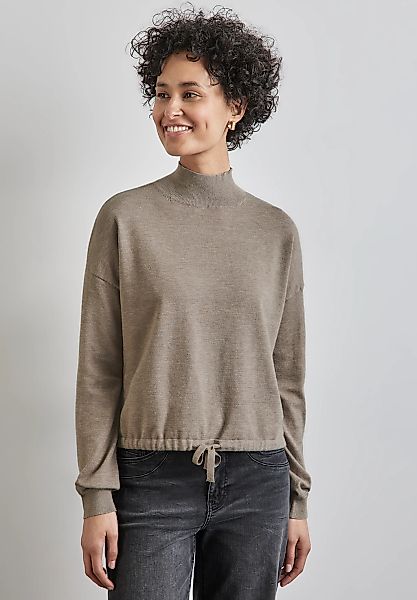 STREET ONE Stehkragenpullover, im angenehmen Materialmix günstig online kaufen