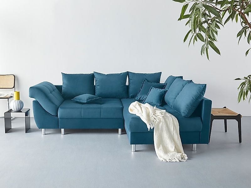 COLLECTION AB Ecksofa "Innsbruck L-Form" inklusive Federkern, Recamiere lin günstig online kaufen