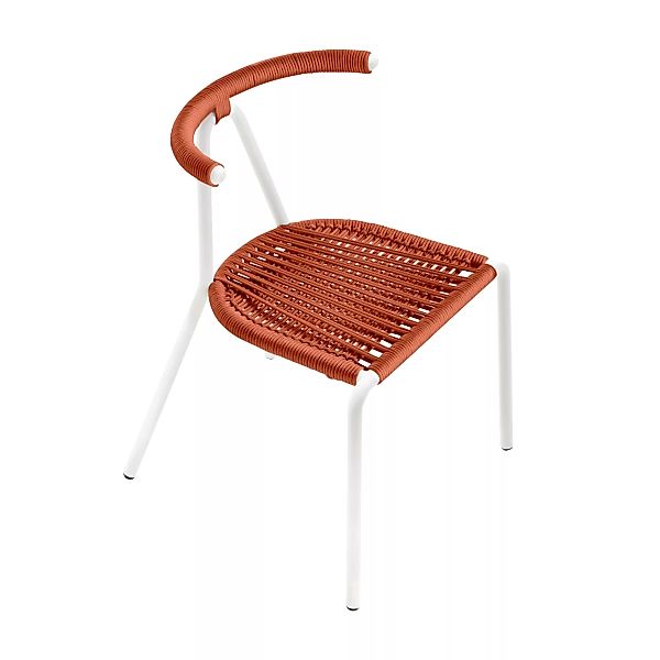 B-Line - Toro Stuhl Sitzfäche geflochten - ziegelrot/geflochtene Schnüre/Bx günstig online kaufen