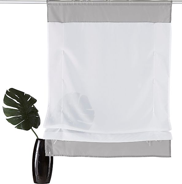 my home Bändchenrollo Xana, mit Stangendurchzug, günstig online kaufen