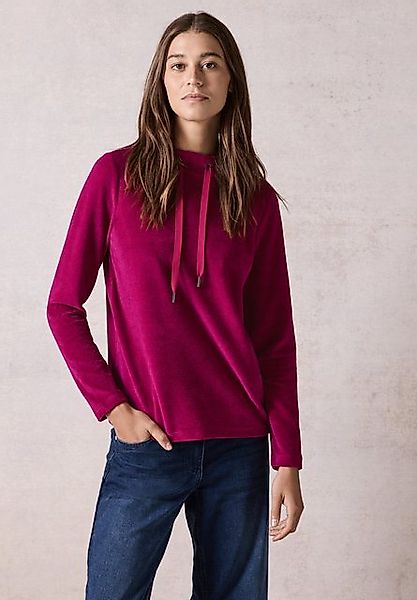 CECIL Stehkragenshirt in Cord-Optik günstig online kaufen