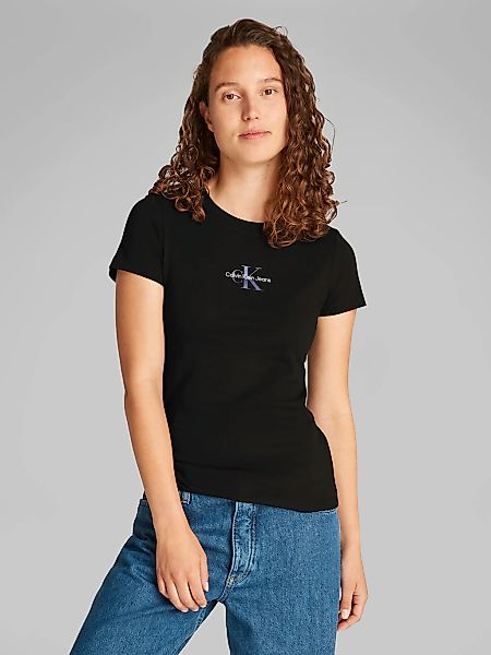 Calvin Klein Jeans T-Shirt "GRADIENT MONOLOGO SLIM TEE", mit Logodruck günstig online kaufen