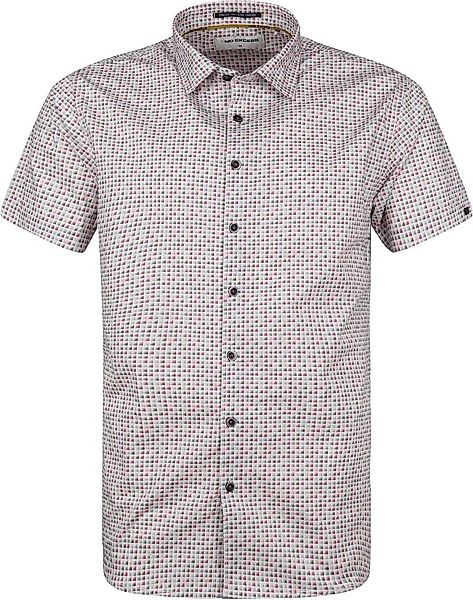 NO EXCESS Rundhalspullover Shirt Short Sleeve Allover Printed Stretch günstig online kaufen