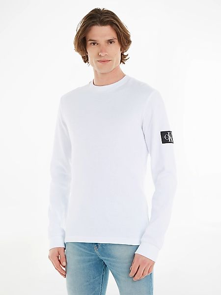 Calvin Klein Jeans Langarmshirt BADGE WAFFLE günstig online kaufen