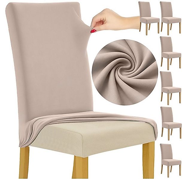 Ruhhy Stuhlbezug Stuhlhusse Schutzbezug, stilvollen Look und sorgt für gemü günstig online kaufen