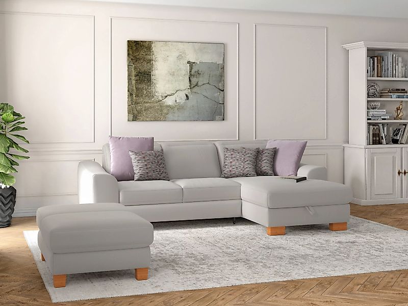 sit&more Ecksofa "Dundee L-Form", mit Federkern und Massivholzfüßen, wahlwe günstig online kaufen