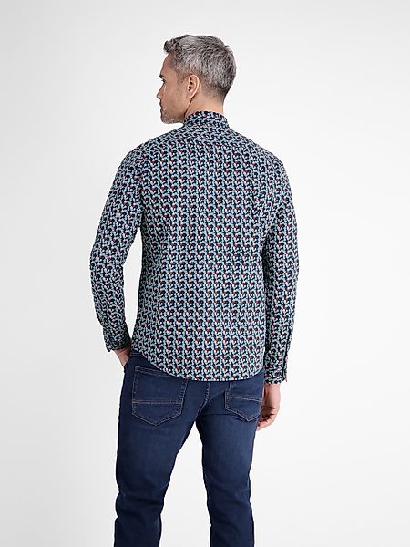 LERROS Langarmhemd "LERROS Herren Langarmhemd, modisch gemustert" günstig online kaufen
