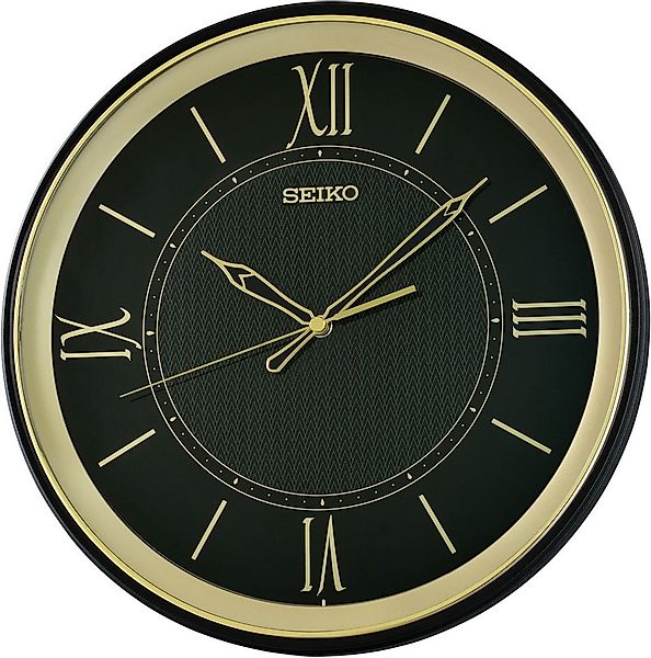 Seiko Wanduhr (Quarzuhr, durchlaufende Sekunde, Küche, Büro, Wohnzimmer, Es günstig online kaufen