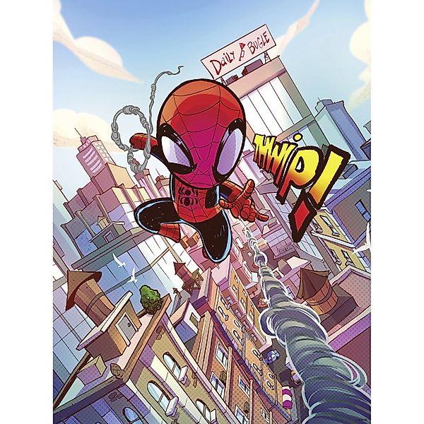 Komar Wandbild Marvel Spider-Man THWIP 30 cm x 40 cm Bunt günstig online kaufen