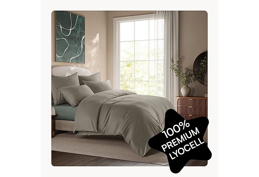 Seralino Bettwäsche Set in Gr. 135x200, 155x220, 200x200 cm, 100% Lyocell ( günstig online kaufen