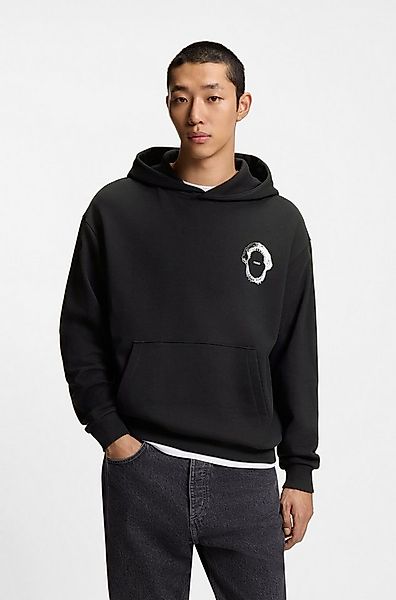 HUGO Blue Hoodie Regular Fit, Kängurutasche, Rückendruck günstig online kaufen