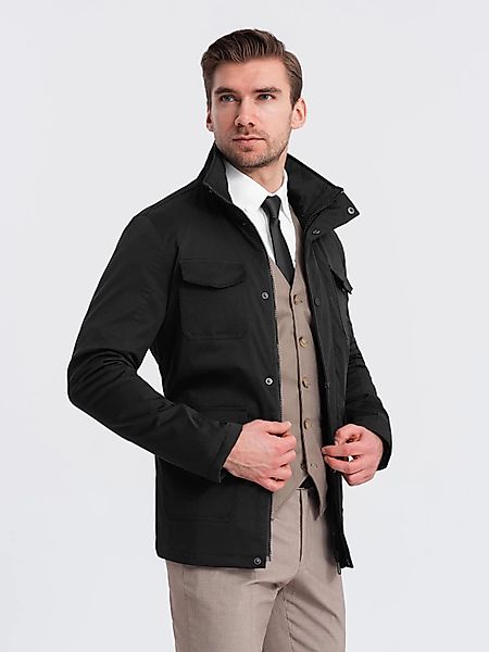 OMBRE Langjacke Leichte Herrenjacke mit Stehkragen günstig online kaufen