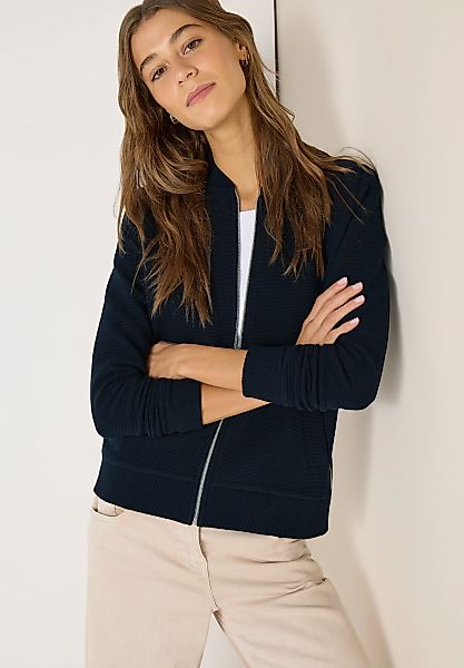 Cecil Sweatjacke mit feiner Ottoman-Struktur günstig online kaufen