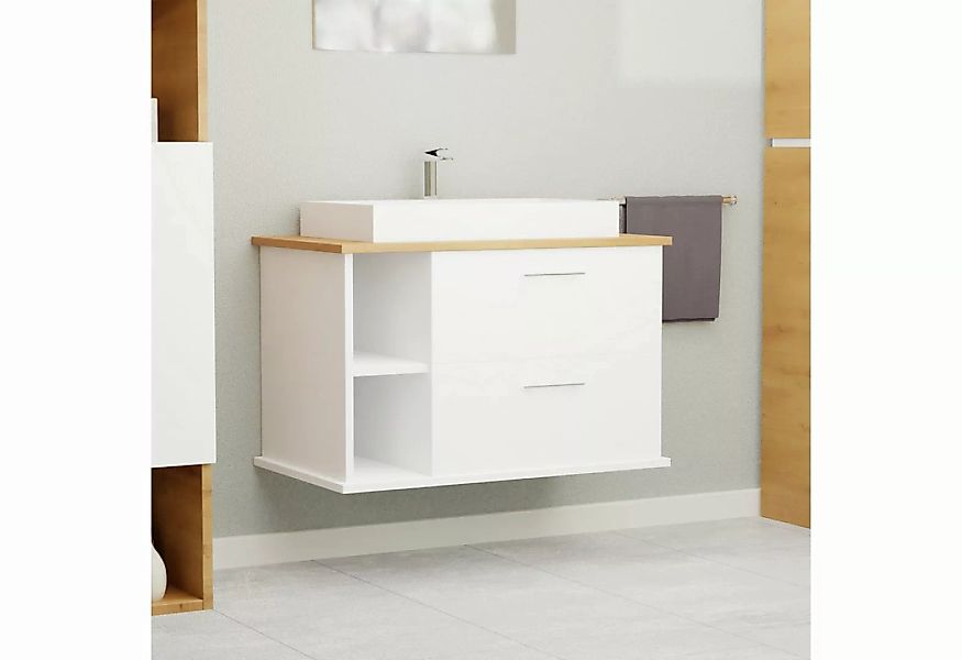 GARLIVO Waschbeckenunterschrank GLA-80L mit Schubladen, Badezimmer Waschtis günstig online kaufen