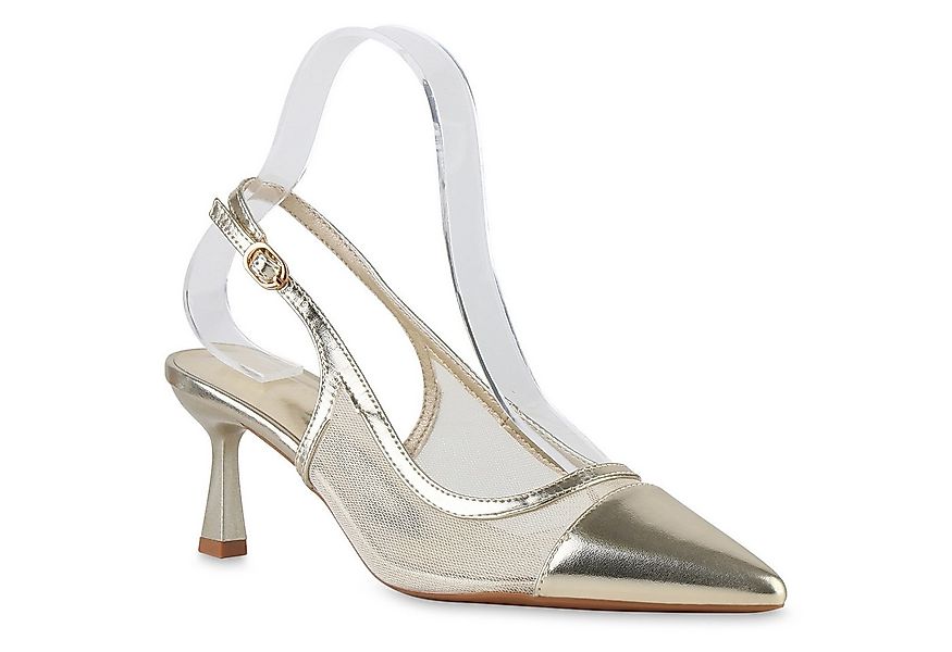 VAN HILL 841533 Slingpumps Damen Slingpumps Pumps Spitze Stiletto Absatzsch günstig online kaufen