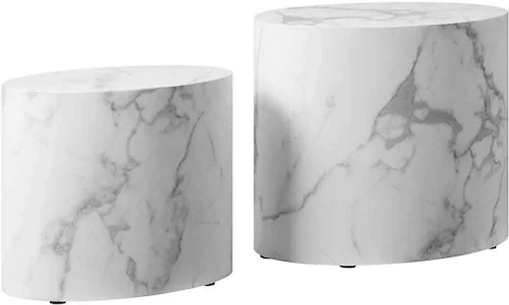 SalesFever Couchtisch »Almeria Beistelltisch«, (Set, 2 St., 2er Set), oval, günstig online kaufen