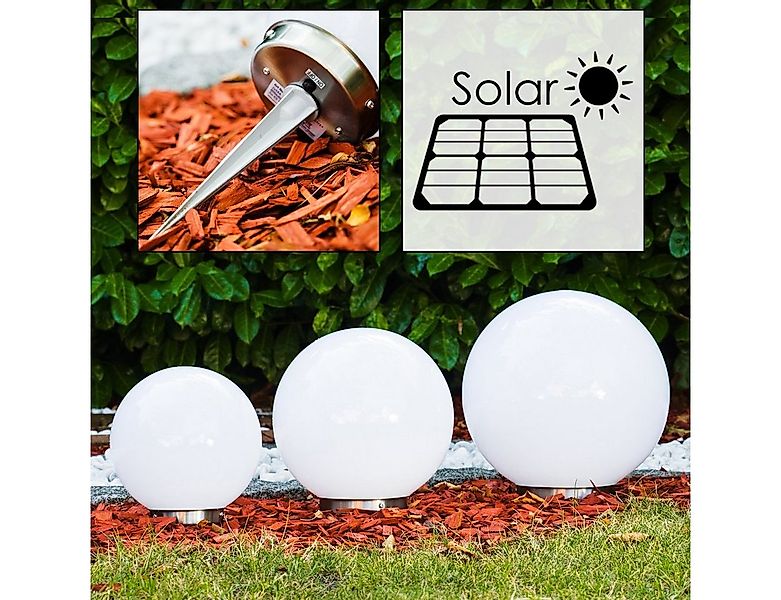 hofstein Kugelleuchte Solar Kugelleuchte 20cm Terrasse Wege Sonne Licht Ver günstig online kaufen