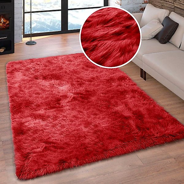 my home Hochflor-Teppich Valeria Fellteppich kuschelig, günstig online kaufen