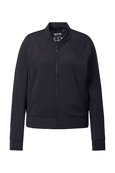 Ulla Popken Sweatjacke Funktions-Sweatjacke Collegekragen Daumenloch günstig online kaufen