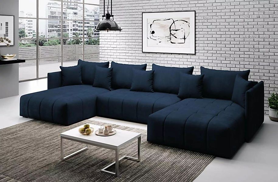 Furnix Wohnlandschaft U-Form-Sofa ANDORE Wohnzimmersofa mit Schlaffunktion günstig online kaufen