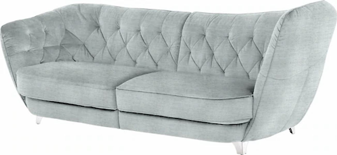 Leonique Big-Sofa »Retro«, stylischer Hochlehner günstig online kaufen